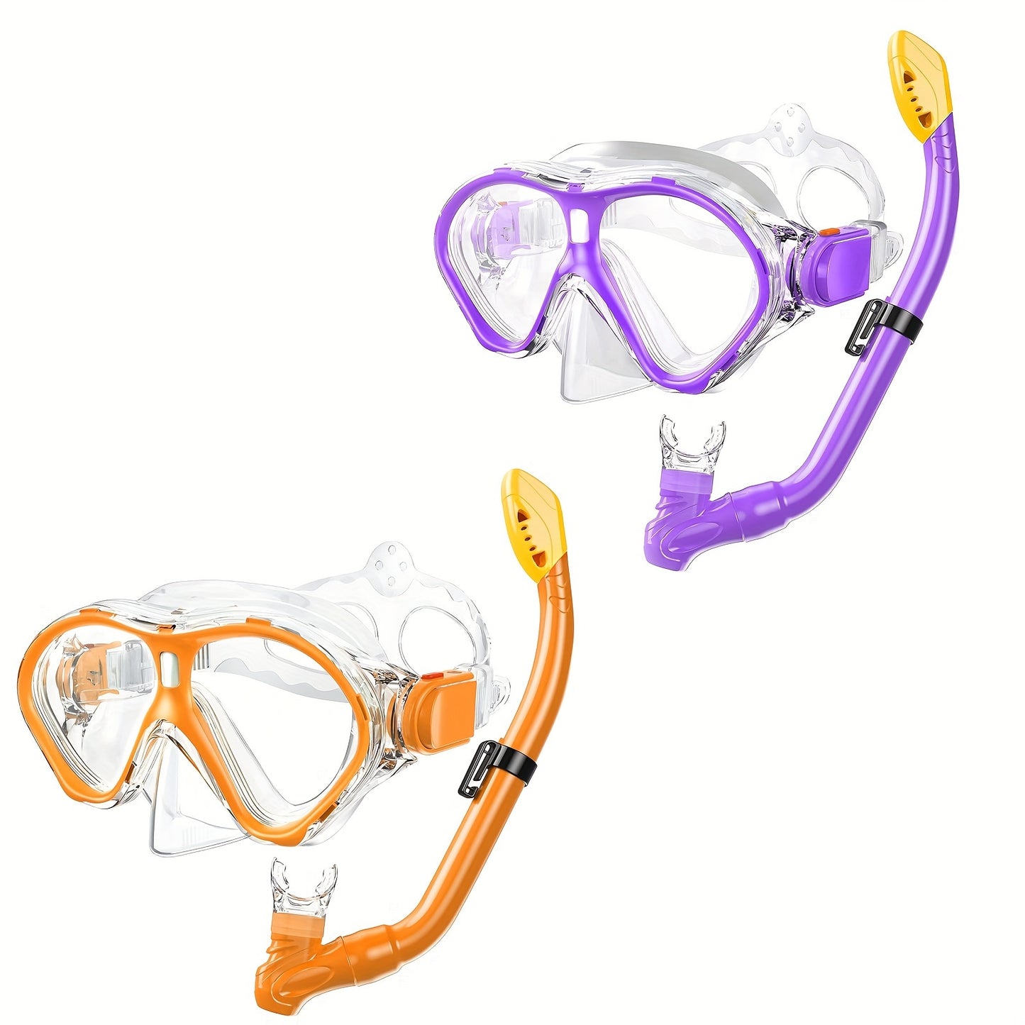 Kids Mask And Snorkel Set Anti Fog Dry Top Snorkeling Gear