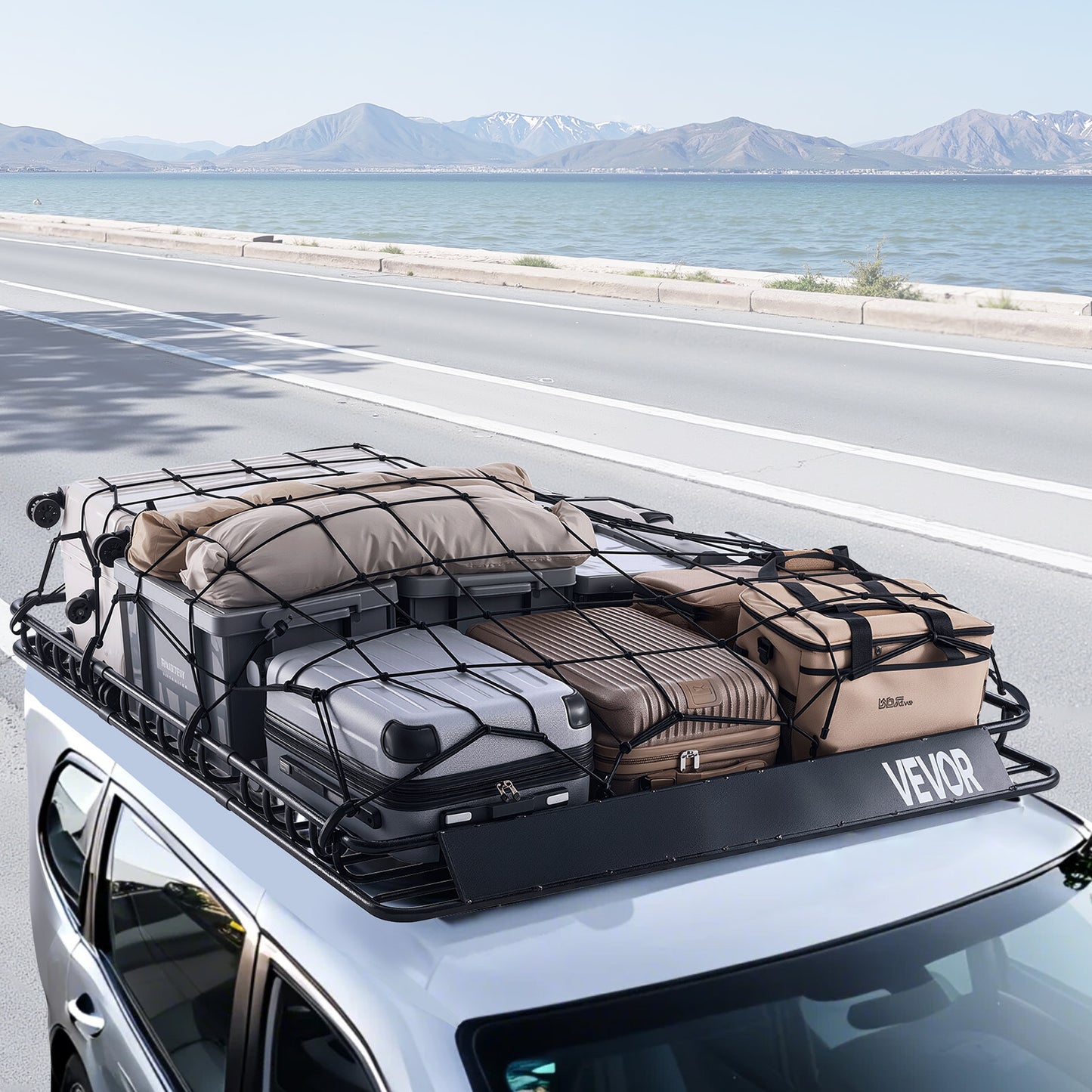 Universal Roof Rack Cargo Carrier Basket For Vehicles