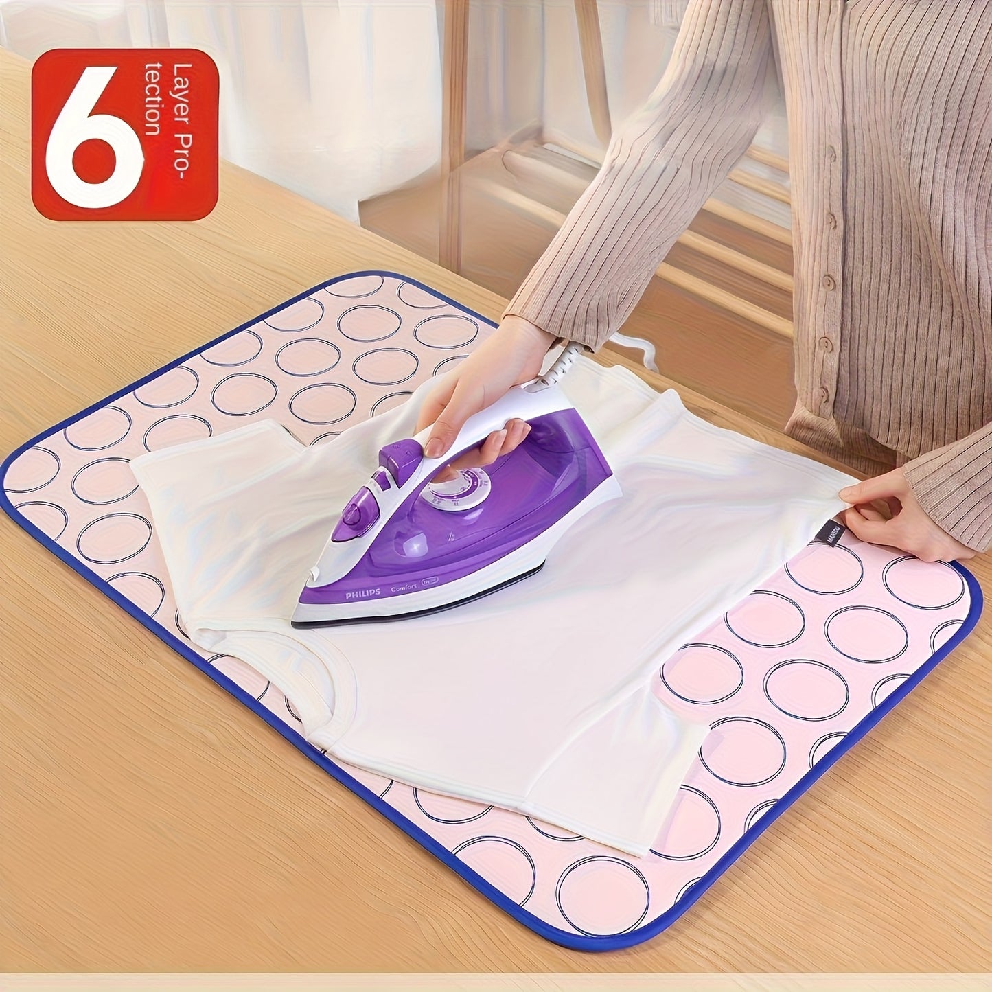 Foldable Portable Ironing Mat With Heat Insulation Travel