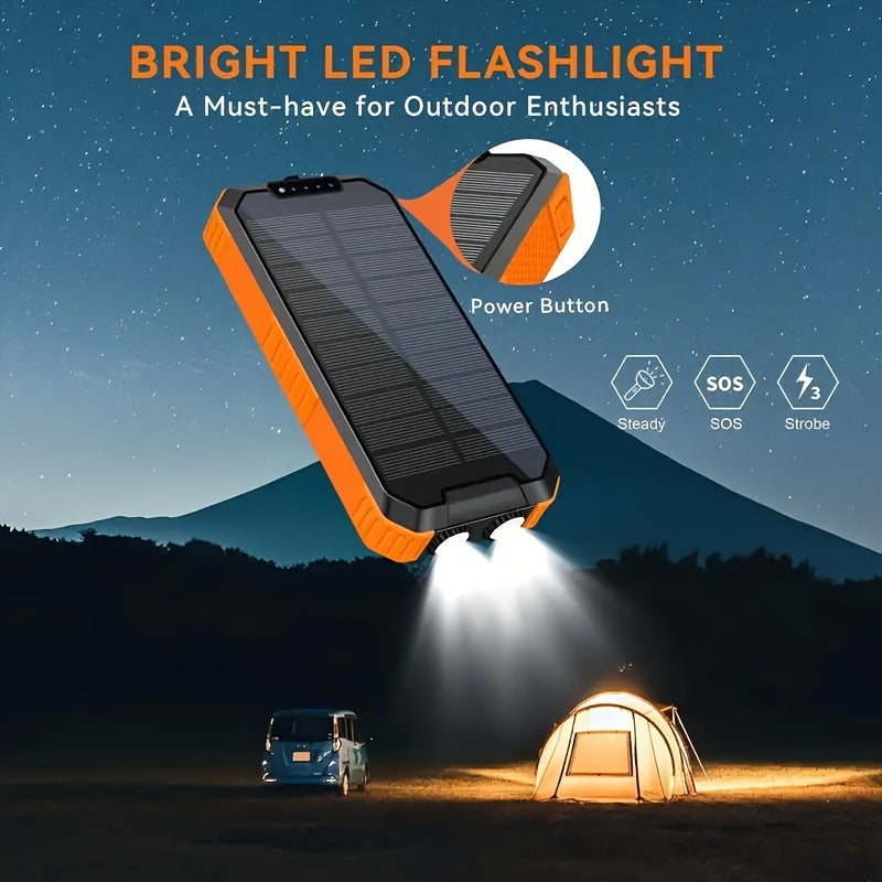 49800mAh Six 15W Solar Power Bank With Wireless Charger