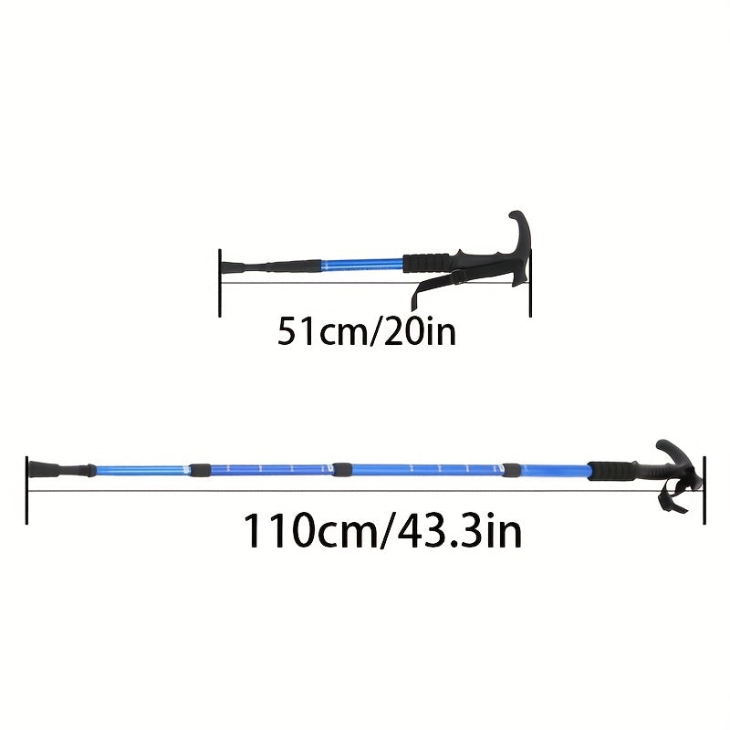 Ultralight 4 Section Telescopic Trekking Poles Aluminum
