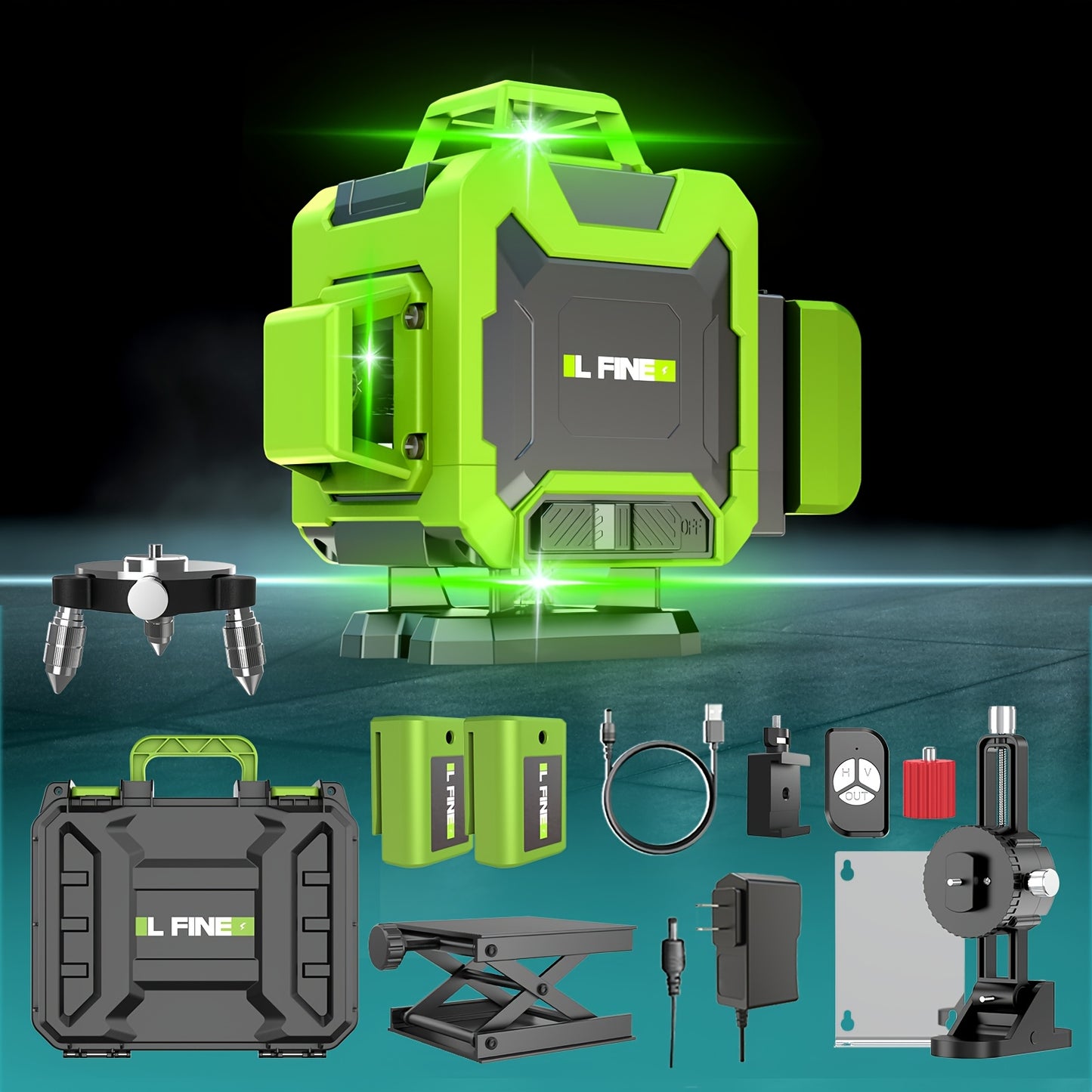 Laser Level 360 Self Leveling With Remote Control Line