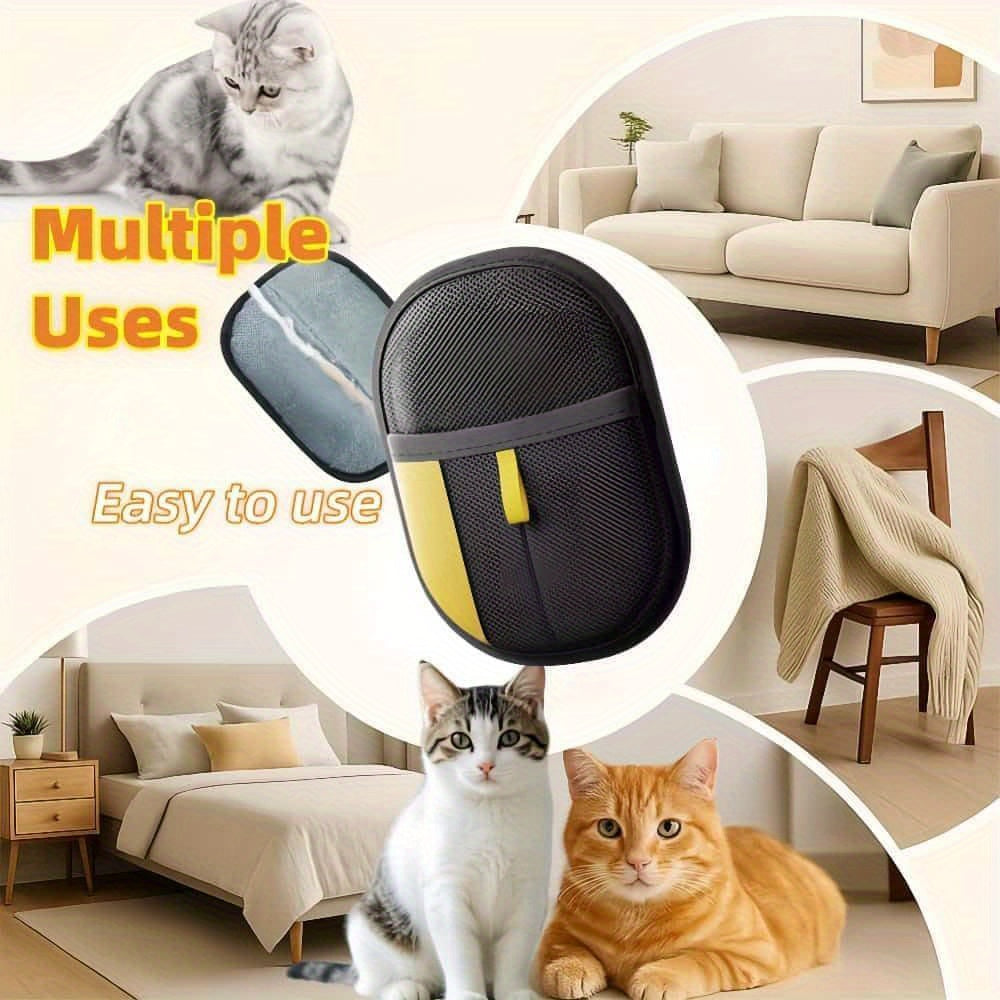 Upgraded Reusable Pet Hair Removal Gloves for All Breeds