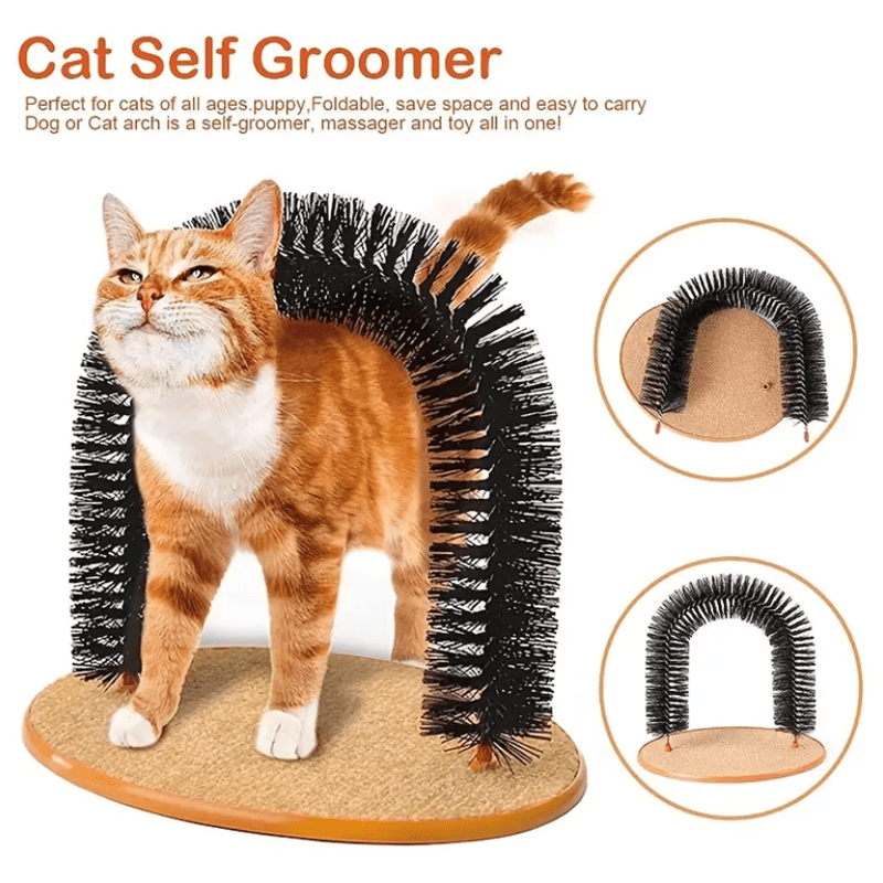 Multi Functional Cat Groomer 4 In 1 Self Grooming Arch