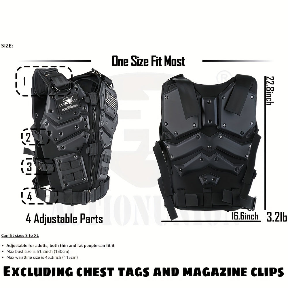 Versatile Tactical Vest With Multiple Pockets And Straps