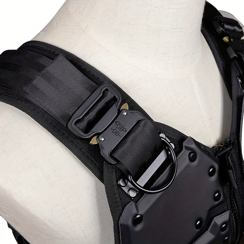Versatile Tactical Vest With Multiple Pockets And Straps