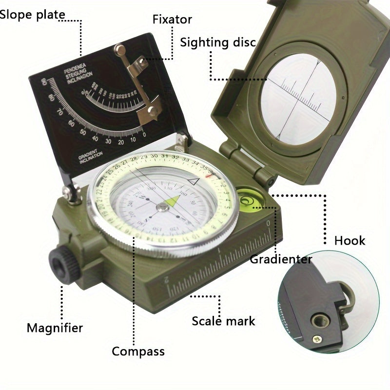 Waterproof Shockproof Survival Compass For Camping Hiking