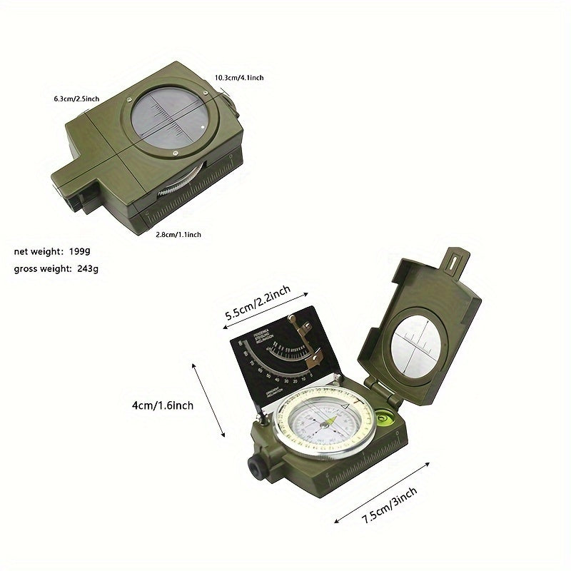 Waterproof Shockproof Survival Compass For Camping Hiking