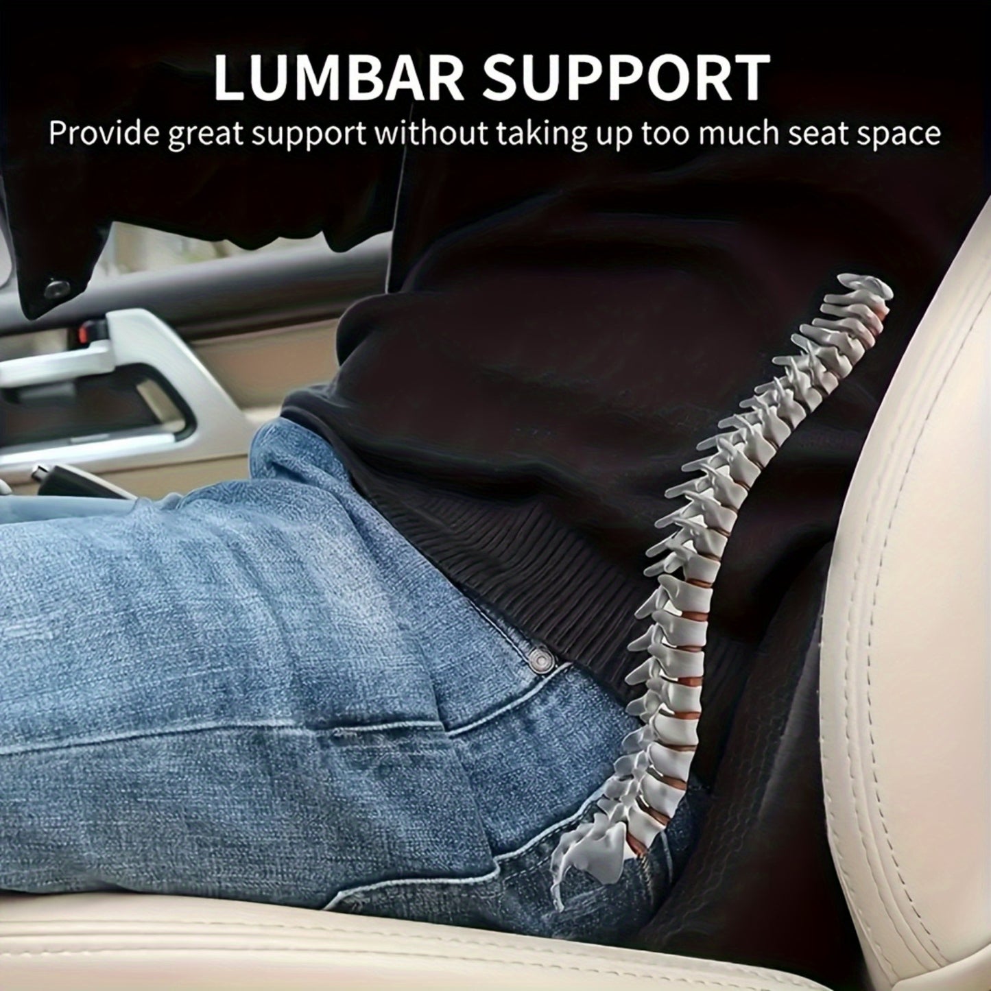 Memory Foam Car Seat Cushion For Sciatica And Driving Pain