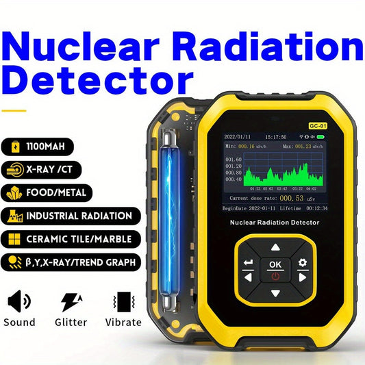 Geiger Counter Portable Radiation Detector With LCD Display