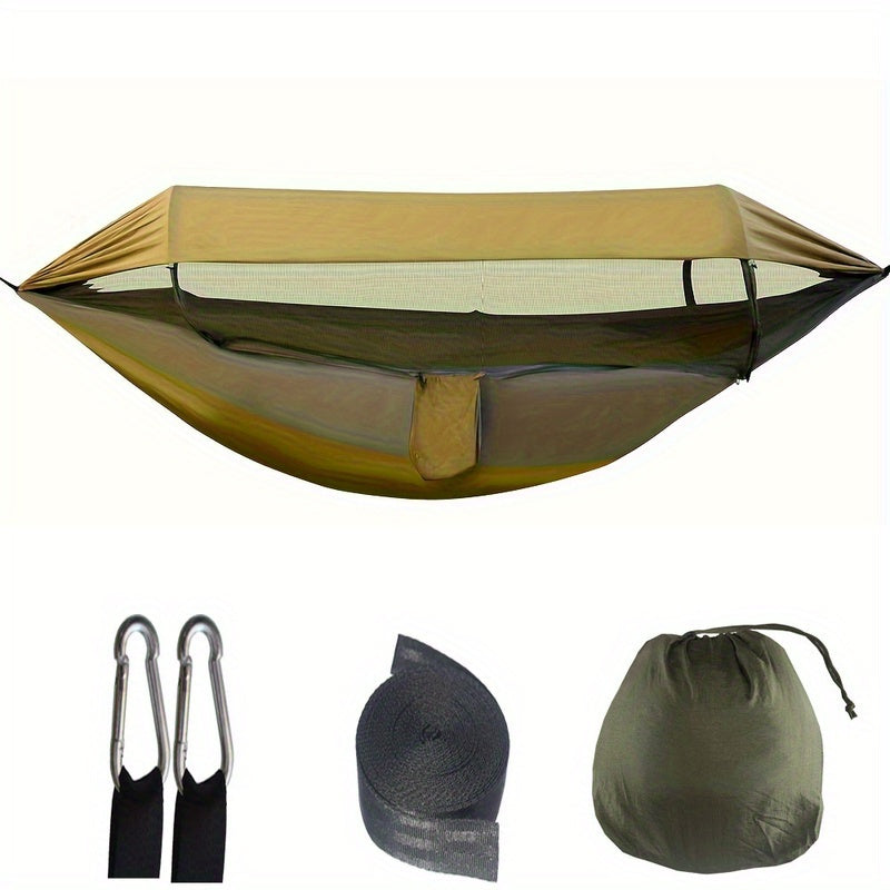3-in-1 Waterproof Camping Hammock with Mosquito Net and Sunshade