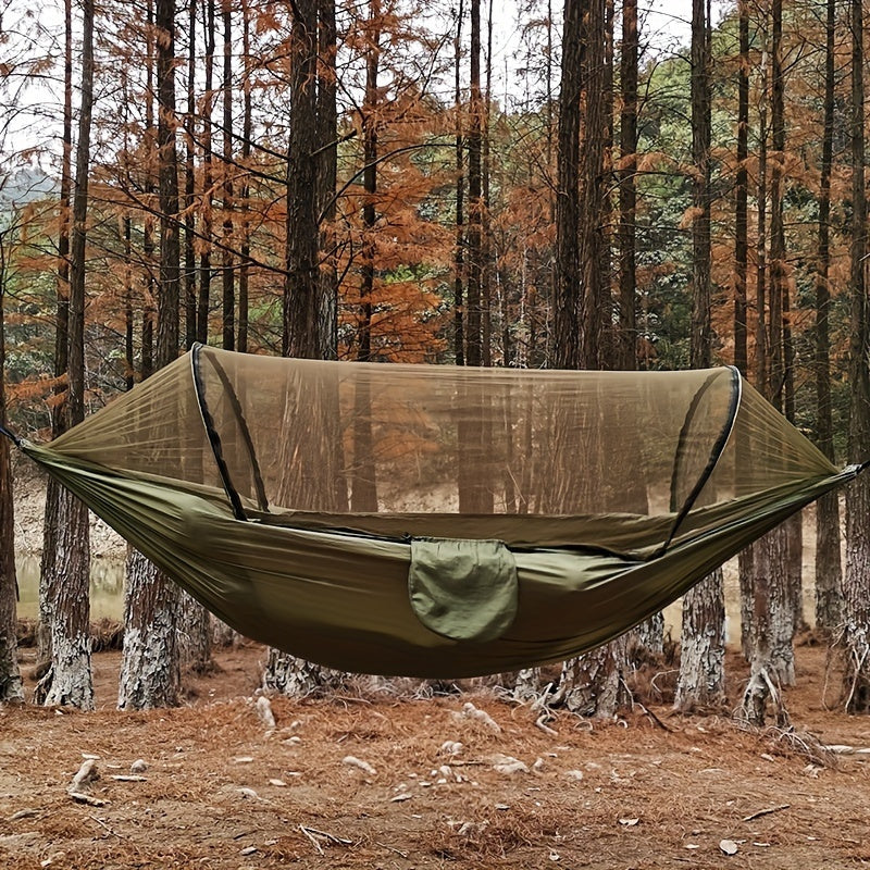3-in-1 Waterproof Camping Hammock with Mosquito Net and Sunshade