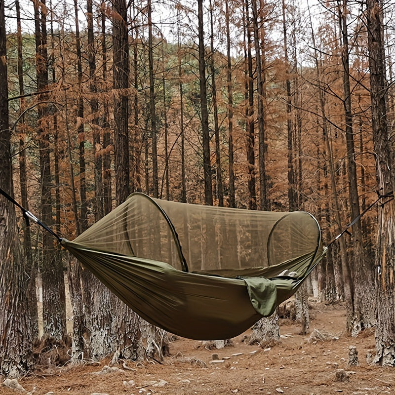 3-in-1 Waterproof Camping Hammock with Mosquito Net and Sunshade