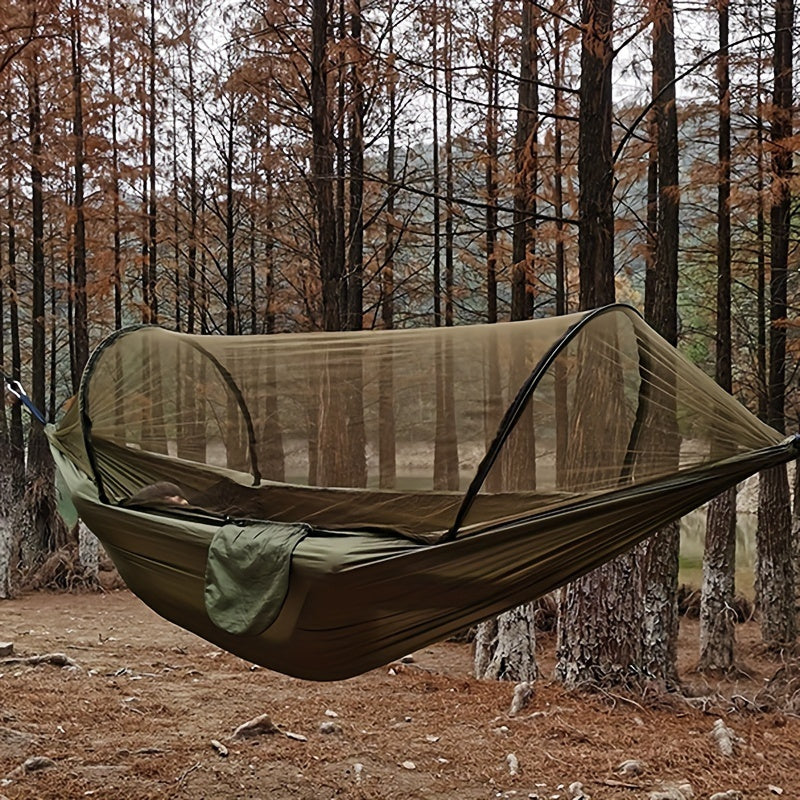 3-in-1 Waterproof Camping Hammock with Mosquito Net and Sunshade