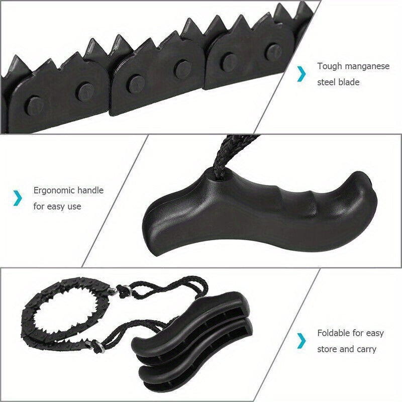 Pocket Hand Chain Saw for Woodworking Camping and Hiking