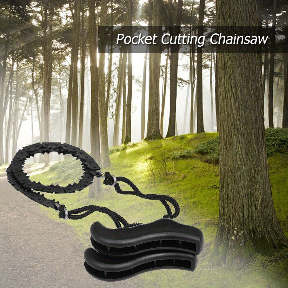 Pocket Hand Chain Saw for Woodworking Camping and Hiking