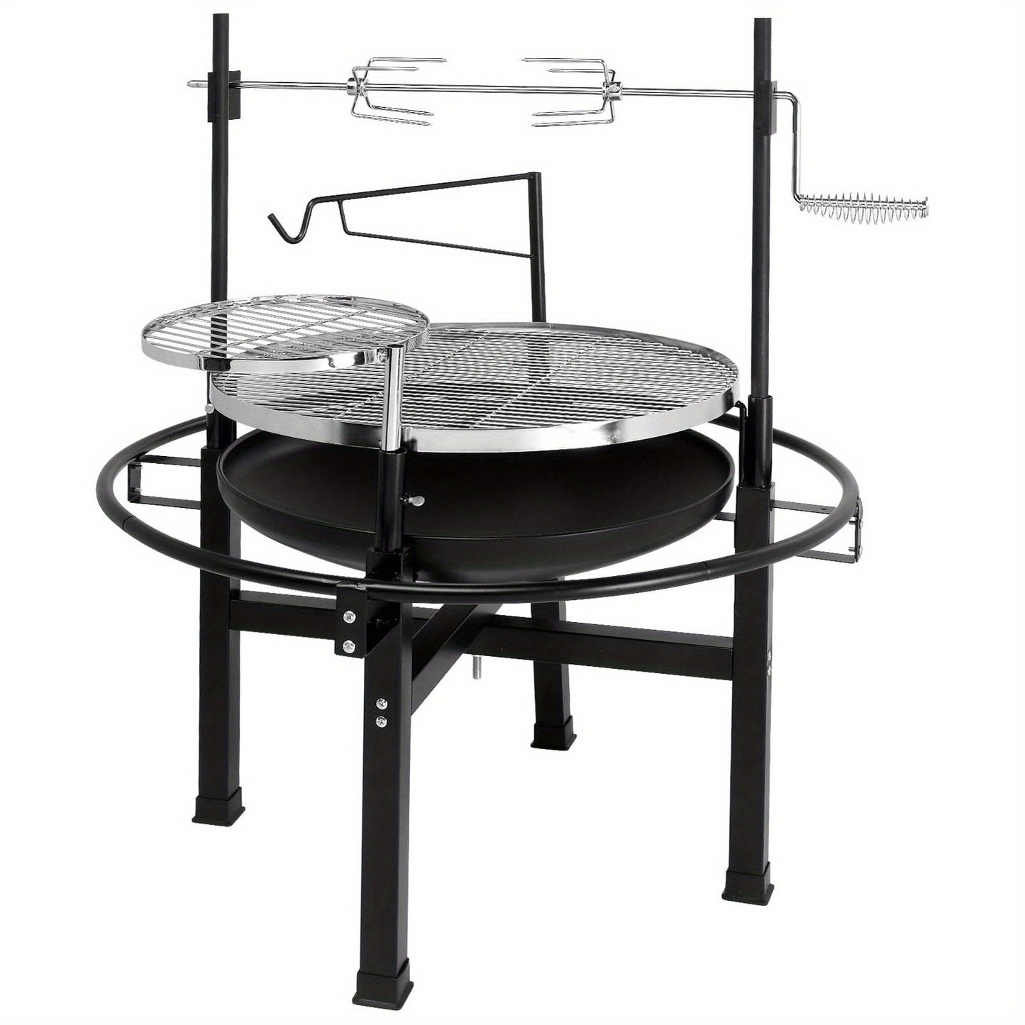 Portable Charcoal Barbecue Grill For Outdoor Camping And Tailgating