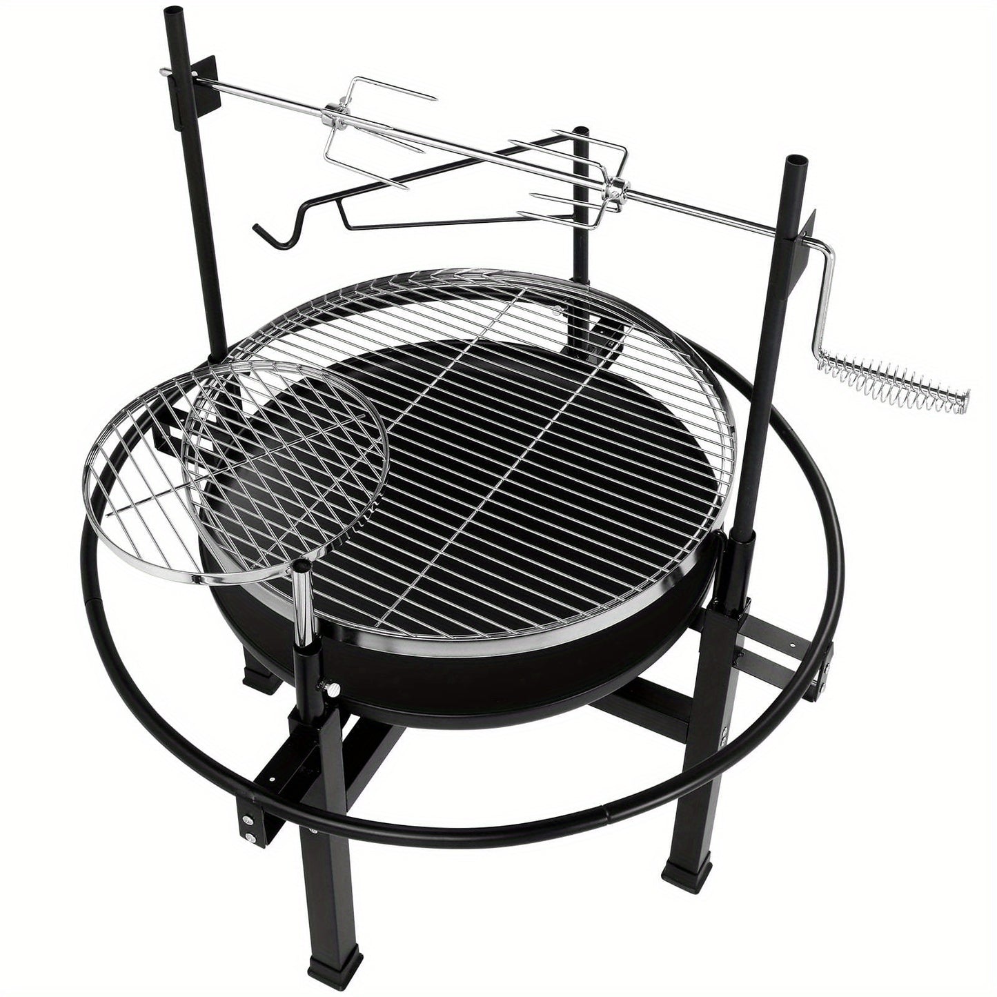 Portable Charcoal Barbecue Grill For Outdoor Camping And Tailgating