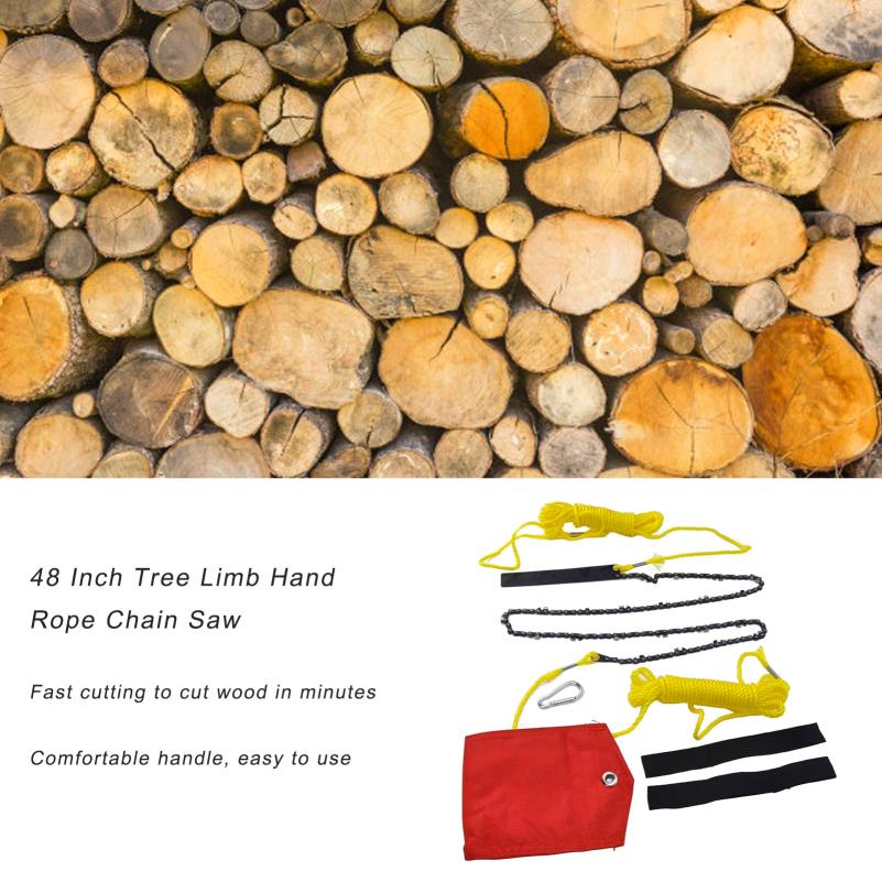 Manual Folding Pocket Chainsaw With Alloy Steel Blade