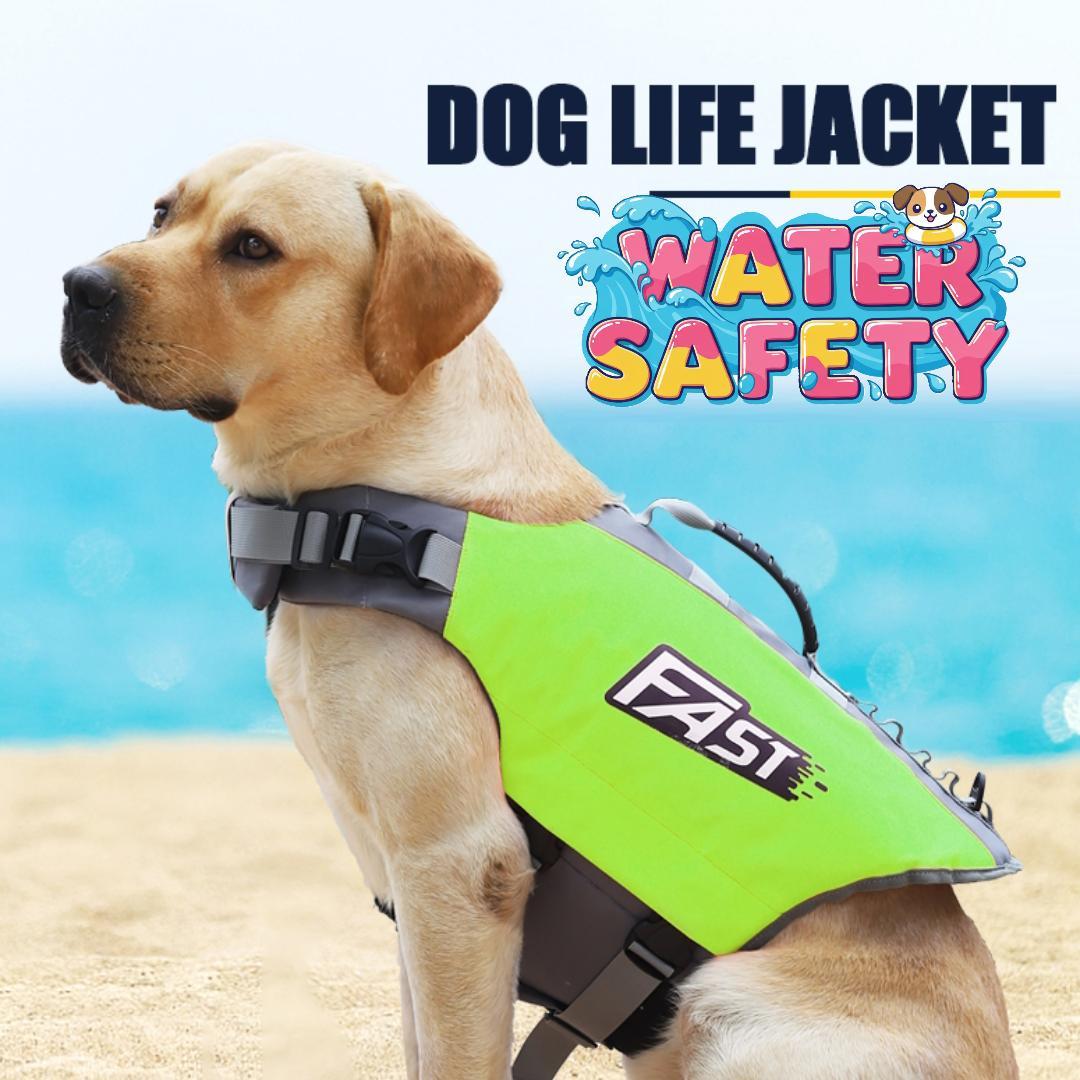 Durable Dog Life Jacket Reflective Adjustable Handle