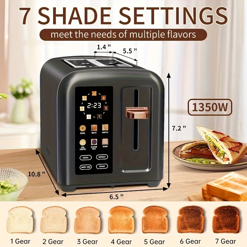 Touch Screen Stainless Steel Smart Toaster For Bagels