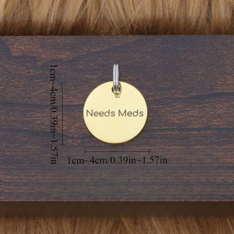 Personalized Cat ID Tag For Collar Double Sided Pet