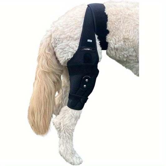 Large Dog Knee Stifle Brace Hinged Metal Splint ACL