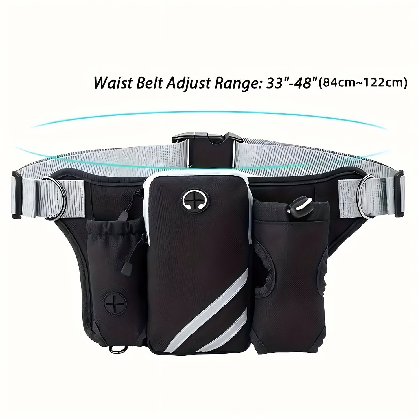 Extendable Hands Free Dog Leash Set With Pocket Waist Pack