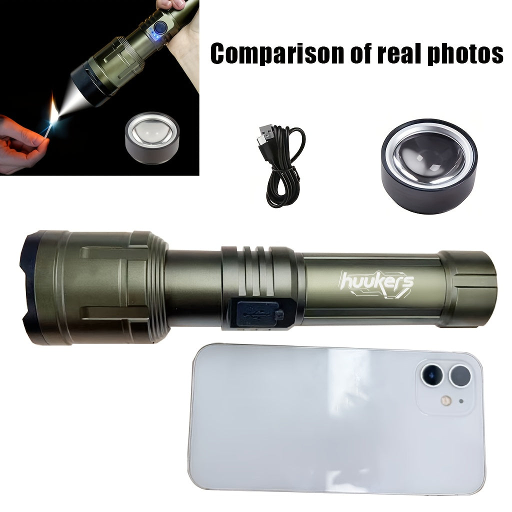 Outdoor Portable Flashlight With Ignition And Power Bank