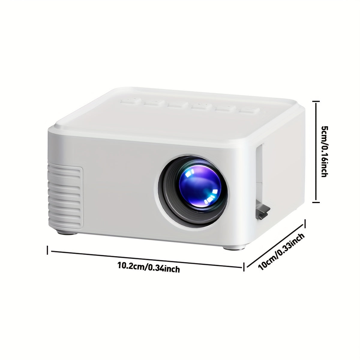 MAOHUTER Modern Portable Projector LED 1080P Display