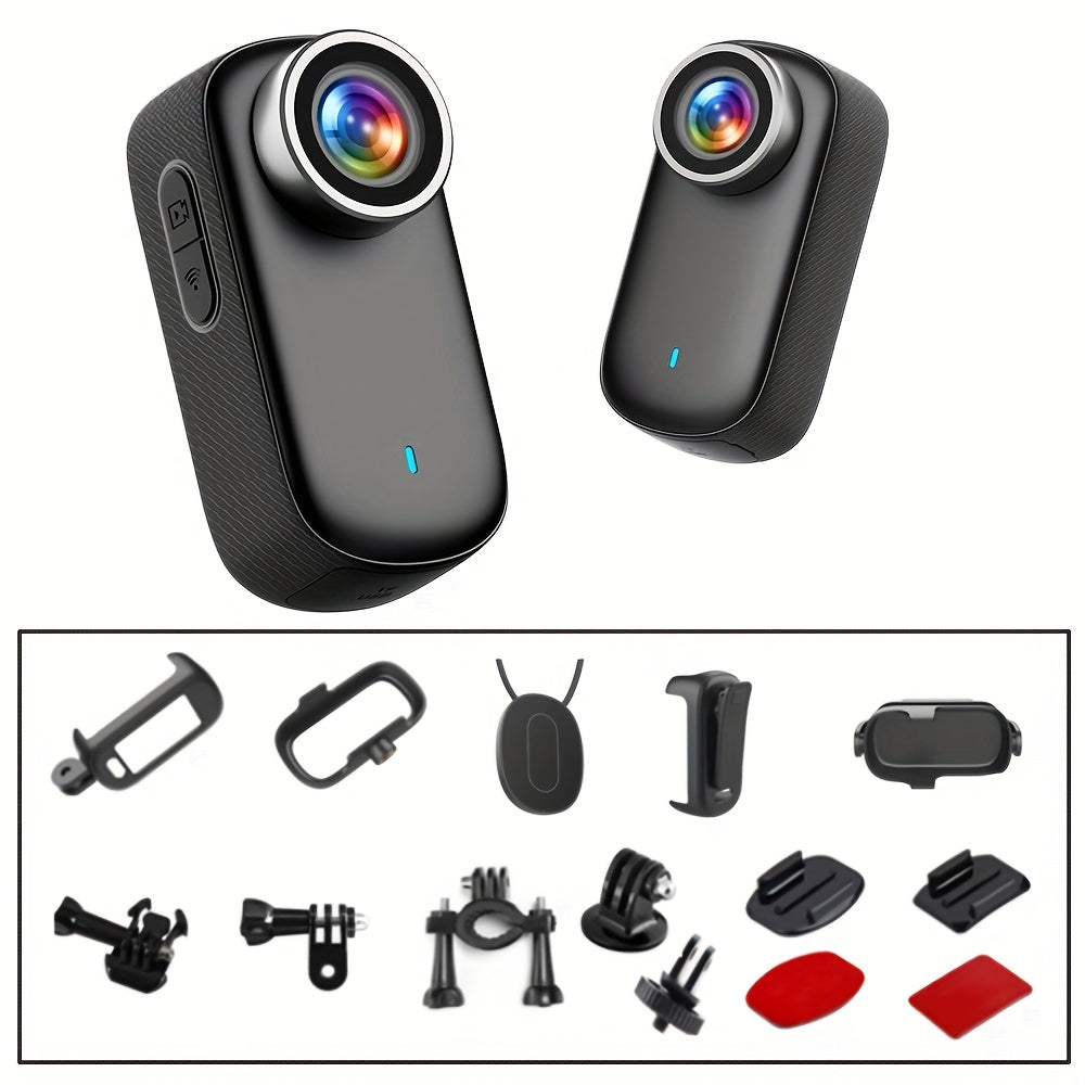 4K Ultra HD Action Camera Wide Angle Lens With Mounts