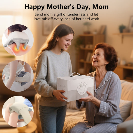 Electric Deep Tissue Massager with Heat for Back and Neck