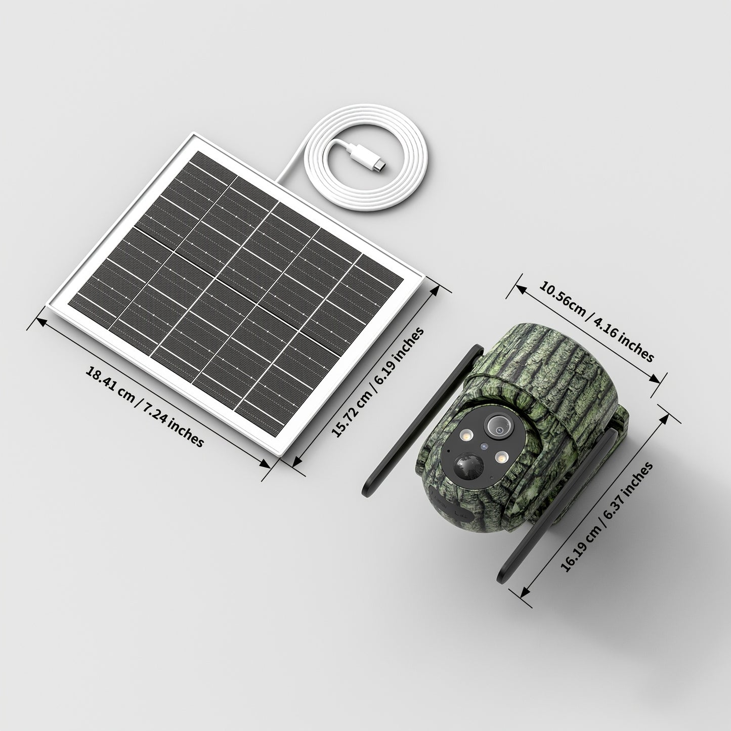 Solar Security Camera 2K Live View Night Vision Alerts