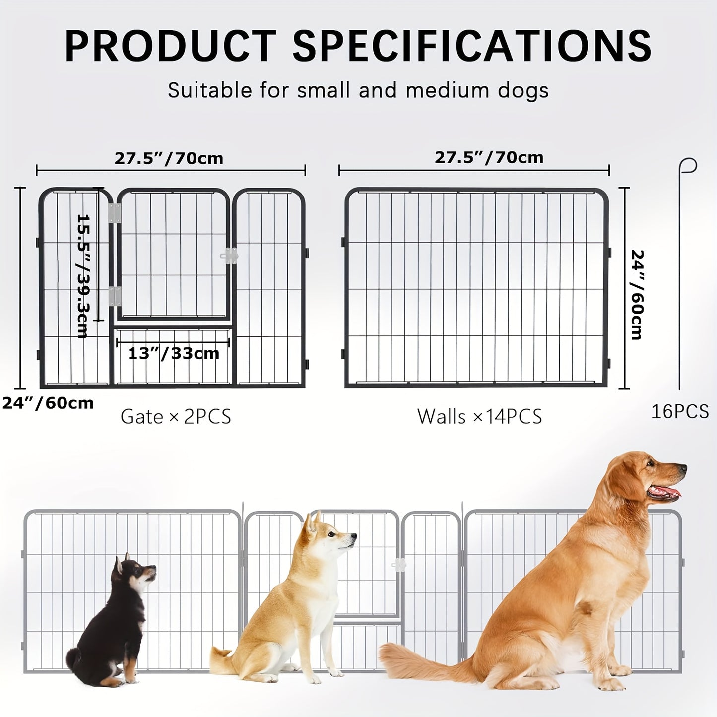 Portable Dog Fence for Indoor and Outdoor Pet Safety