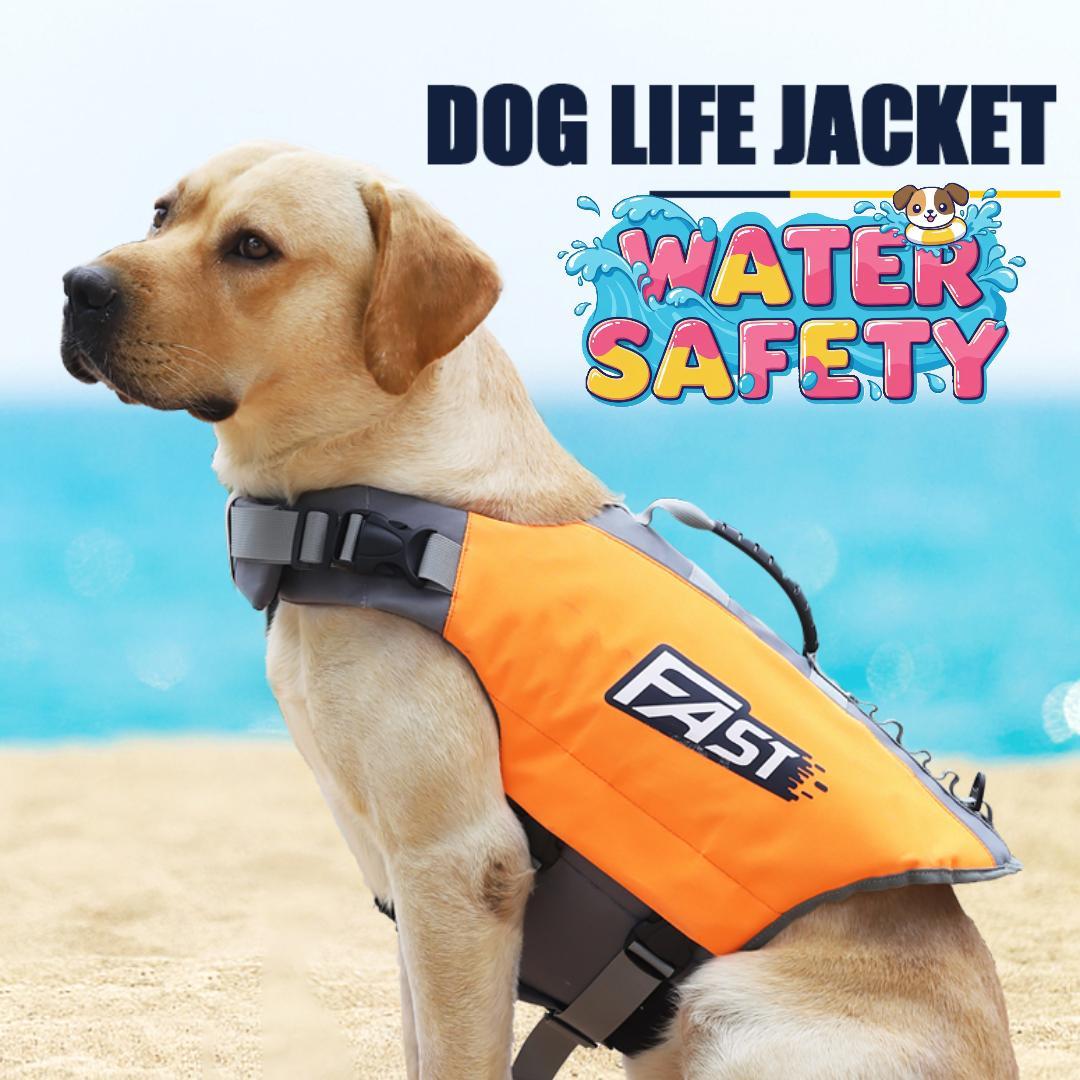 Durable Dog Life Jacket Reflective Adjustable Handle