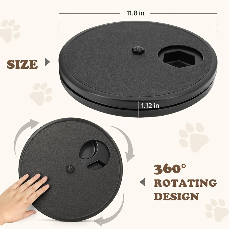 Dog Nail Scratch Board 3 In 1 Rotatable Treat Box Toy