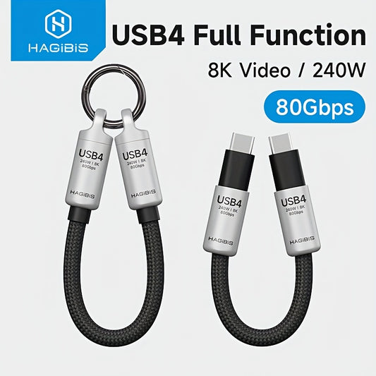USB4 USBC To USBC Cable 80Gbps Data Transfer HighSpeed