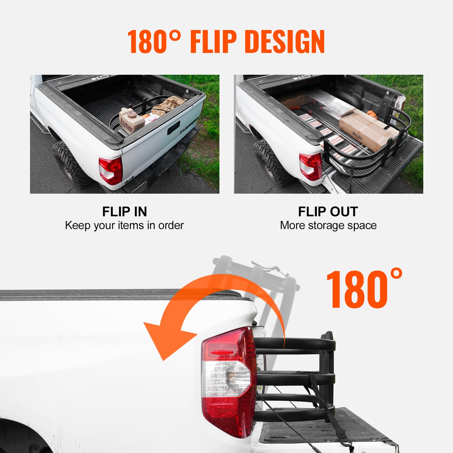 VEVOR Aluminum Truck Bed Extender for Enhanced Cargo Capacity
