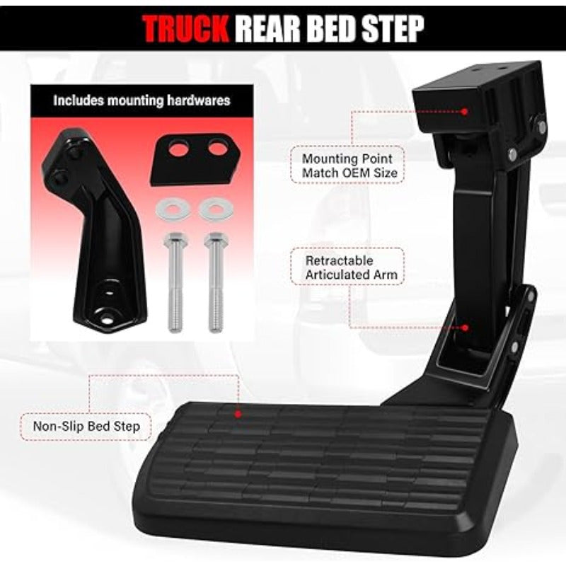Retractable Rear Bed Step for Toyota Tacoma Trucks