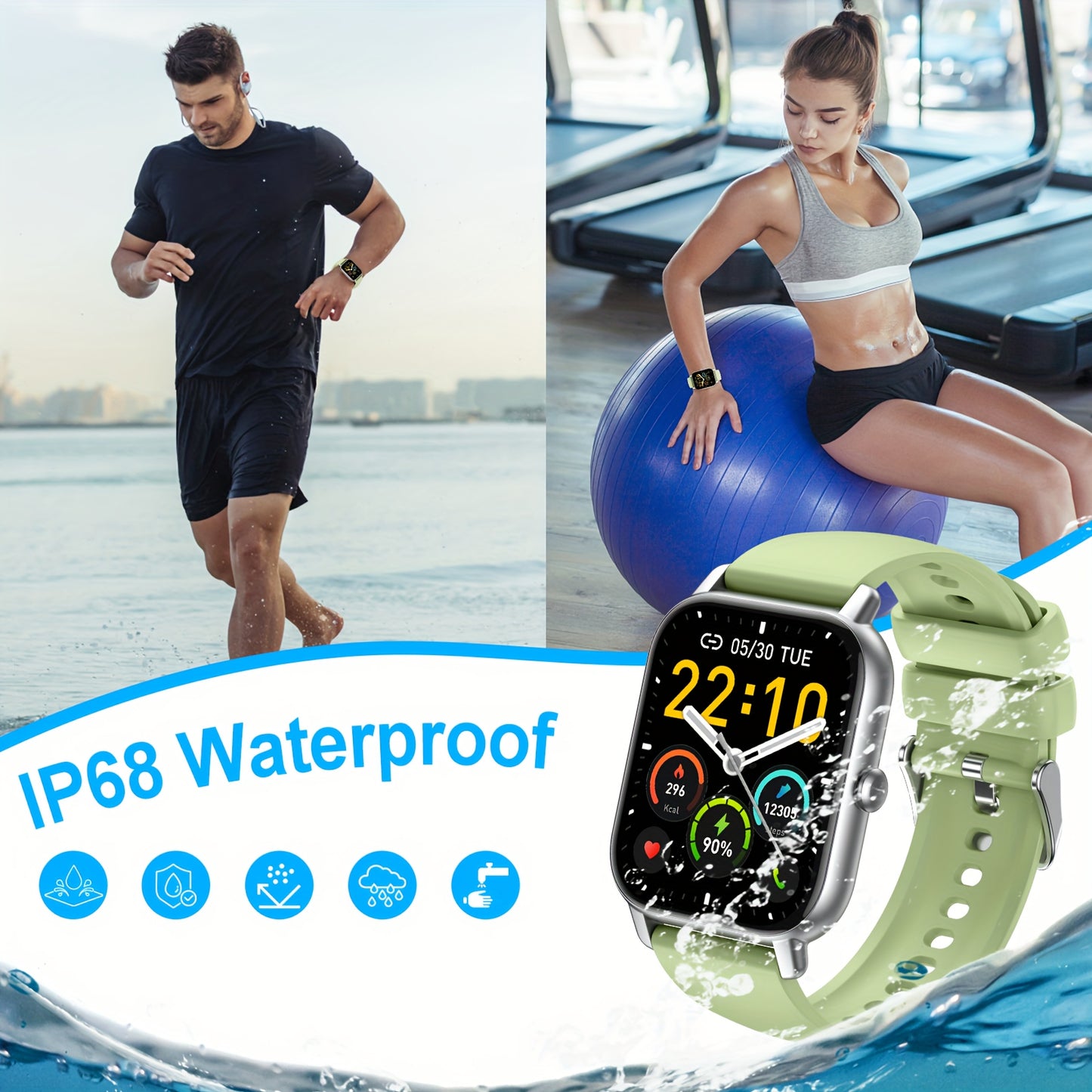 Men's And Women's Smartwatches With Fitness Tracking And Calling