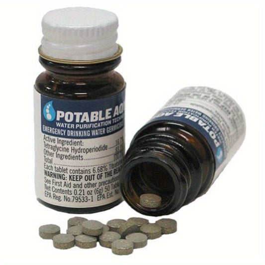 Water Purification Tablets For Camping Travel And Emergency