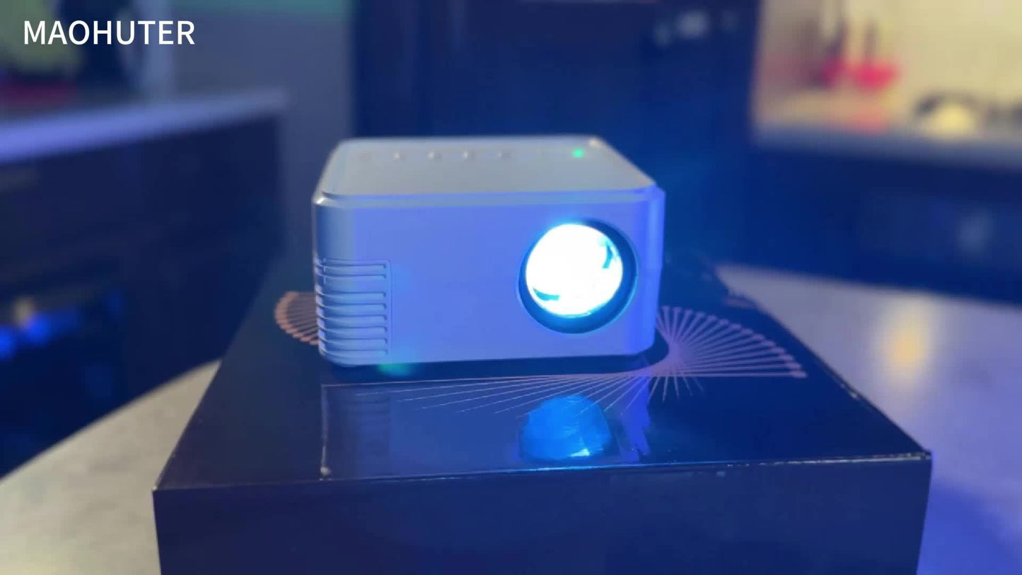 MAOHUTER Modern Portable Projector LED 1080P Display
