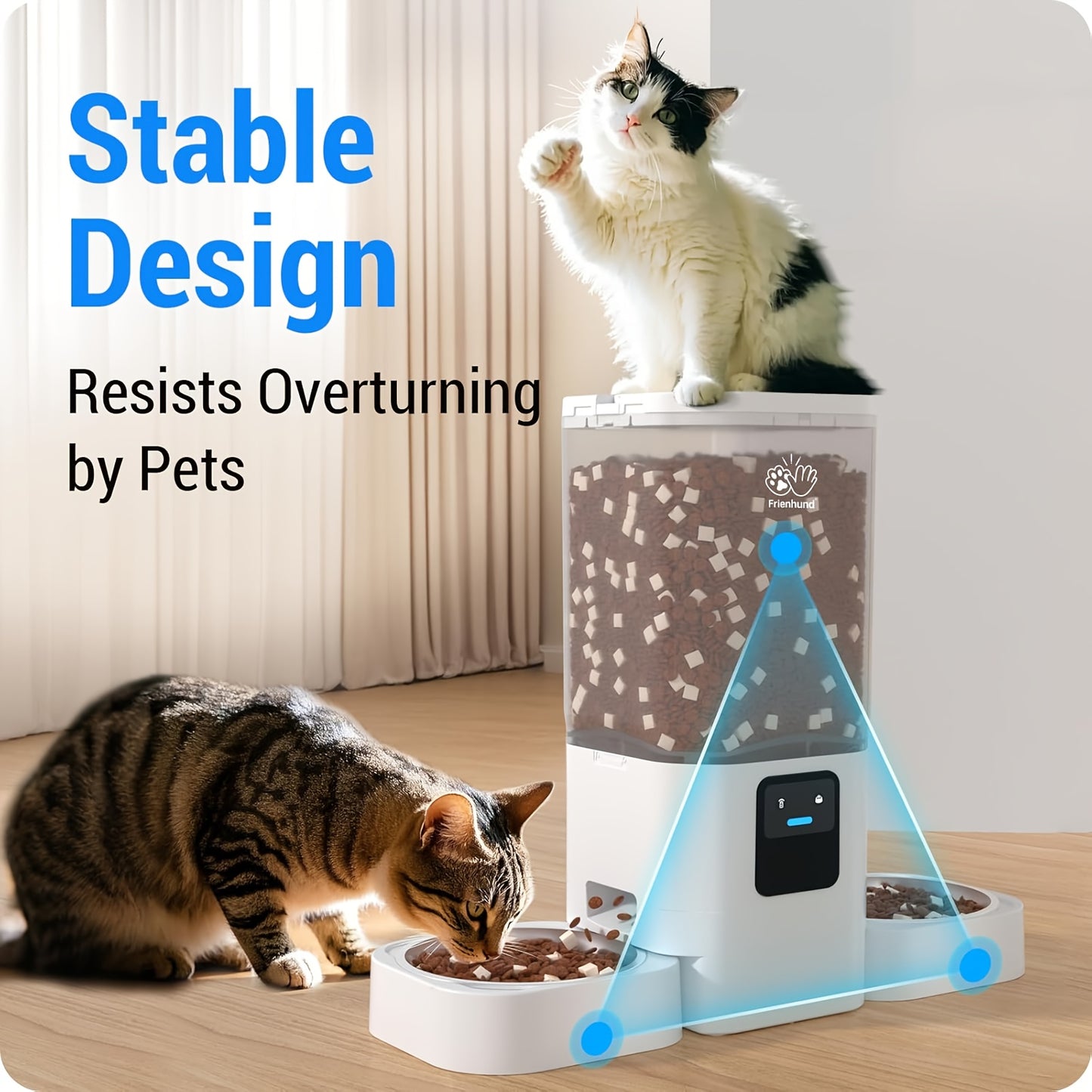 Automatic WiFi Pet Feeder for Cats and Dogs