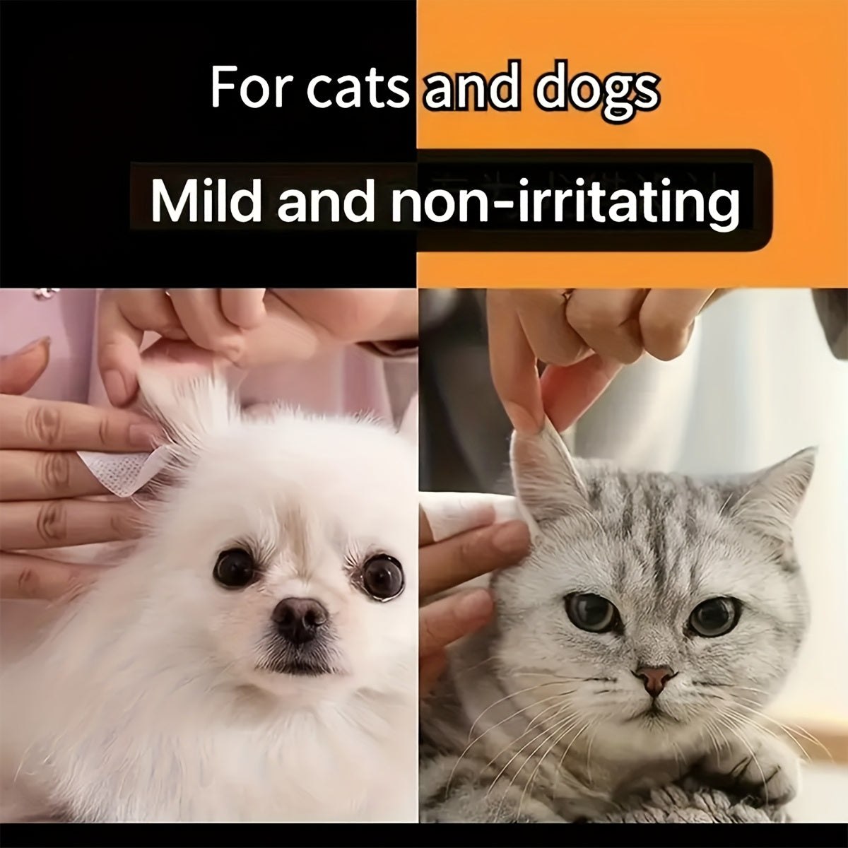 Pet Eye And Ear Cleaning Wipes Hypoallergenic Fragrance Free