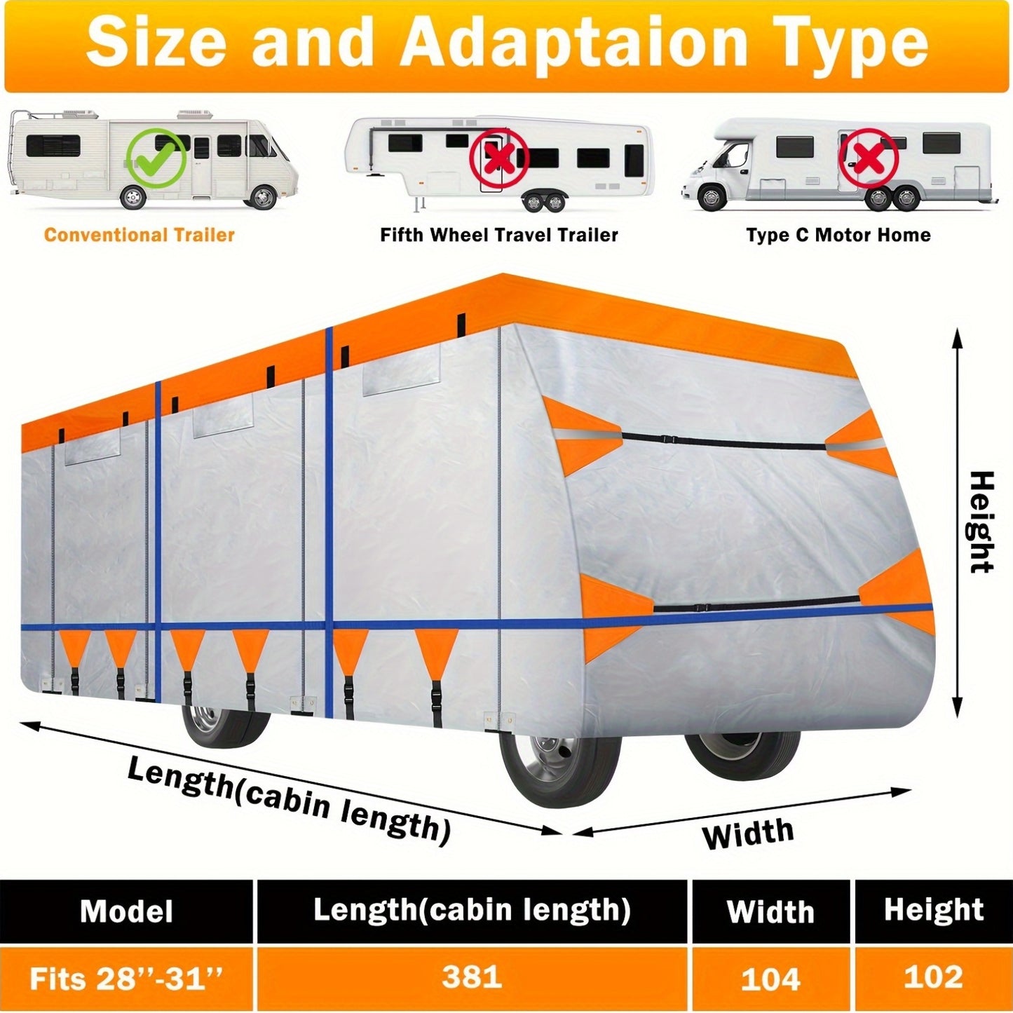 Durable Waterproof RV Cover for Ultimate Travel Protection