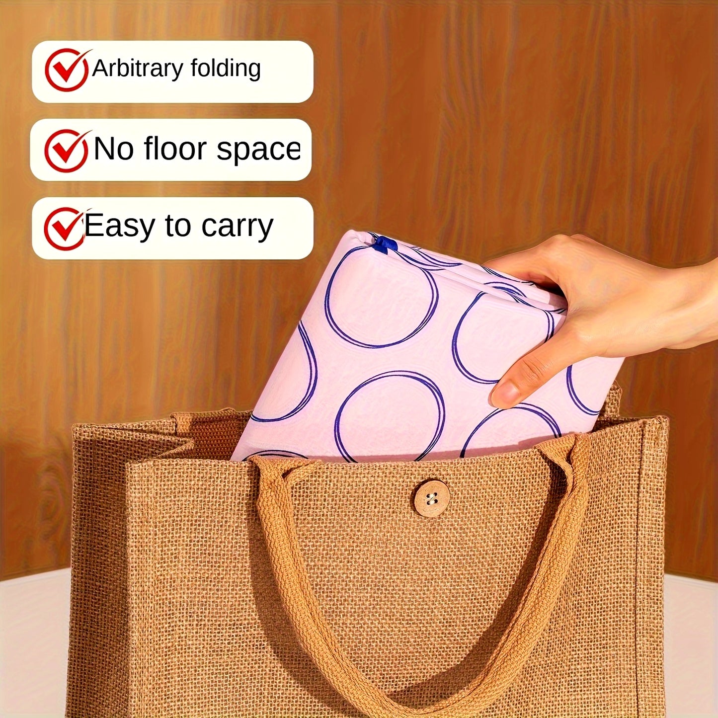 Foldable Portable Ironing Mat With Heat Insulation Travel