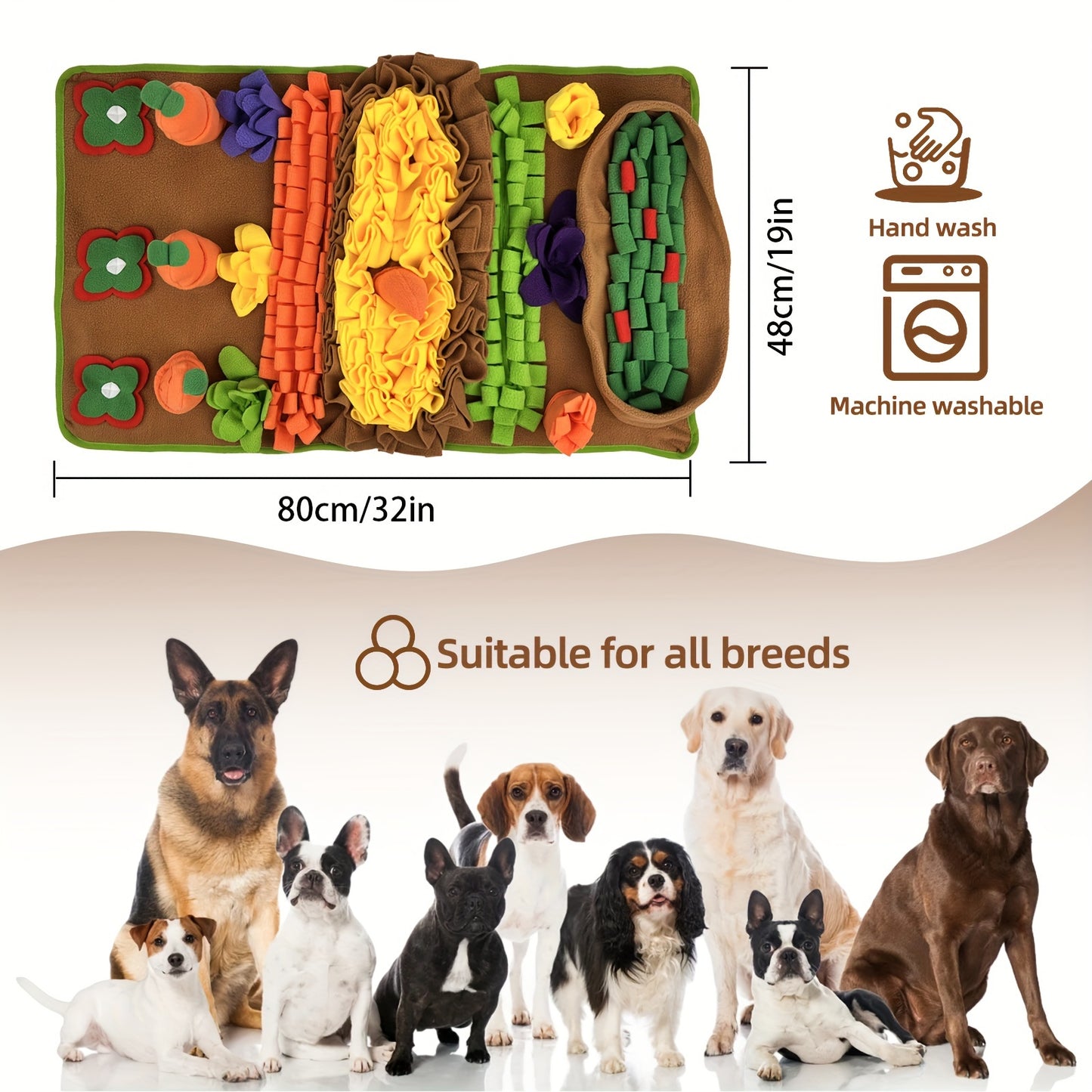 Interactive Dog Snuffle Mat for Fun and Relaxation