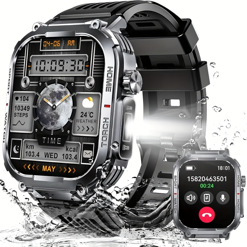 Rugged Smartwatch with Fitness Tracker for Active Lifestyles