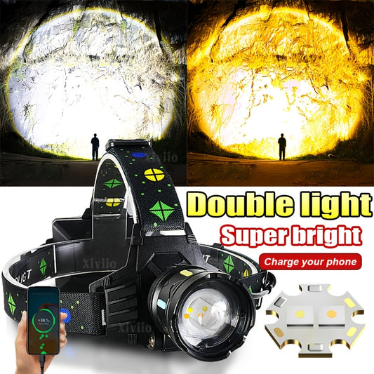 Paweinuo Rechargeable Headlamp for Outdoor Work and More
