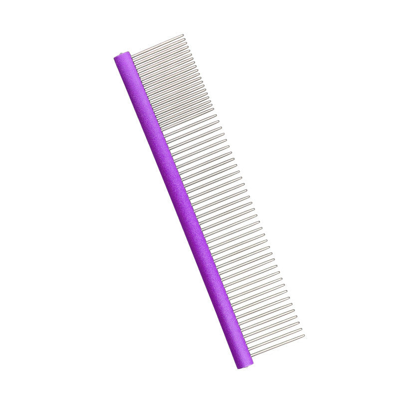 Metal Detachable Pet Grooming Comb With Ergonomic Handle